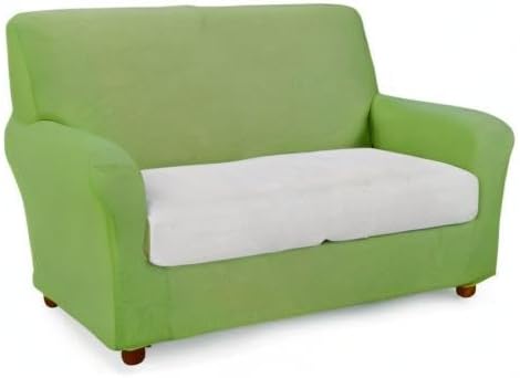 Caleffi Melange Elastischer Sofabezug, Baumwolle, grün, 3 Sitze 3 Sitze Grün, 3 Sitze Grün