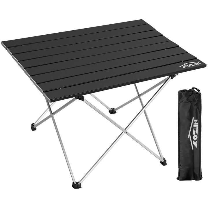 IPEB Campingtisch Klappbar, Klapptisch Camping, Tragbarer Picknicktisch Faltbar, Kleiner Aluminium-K
