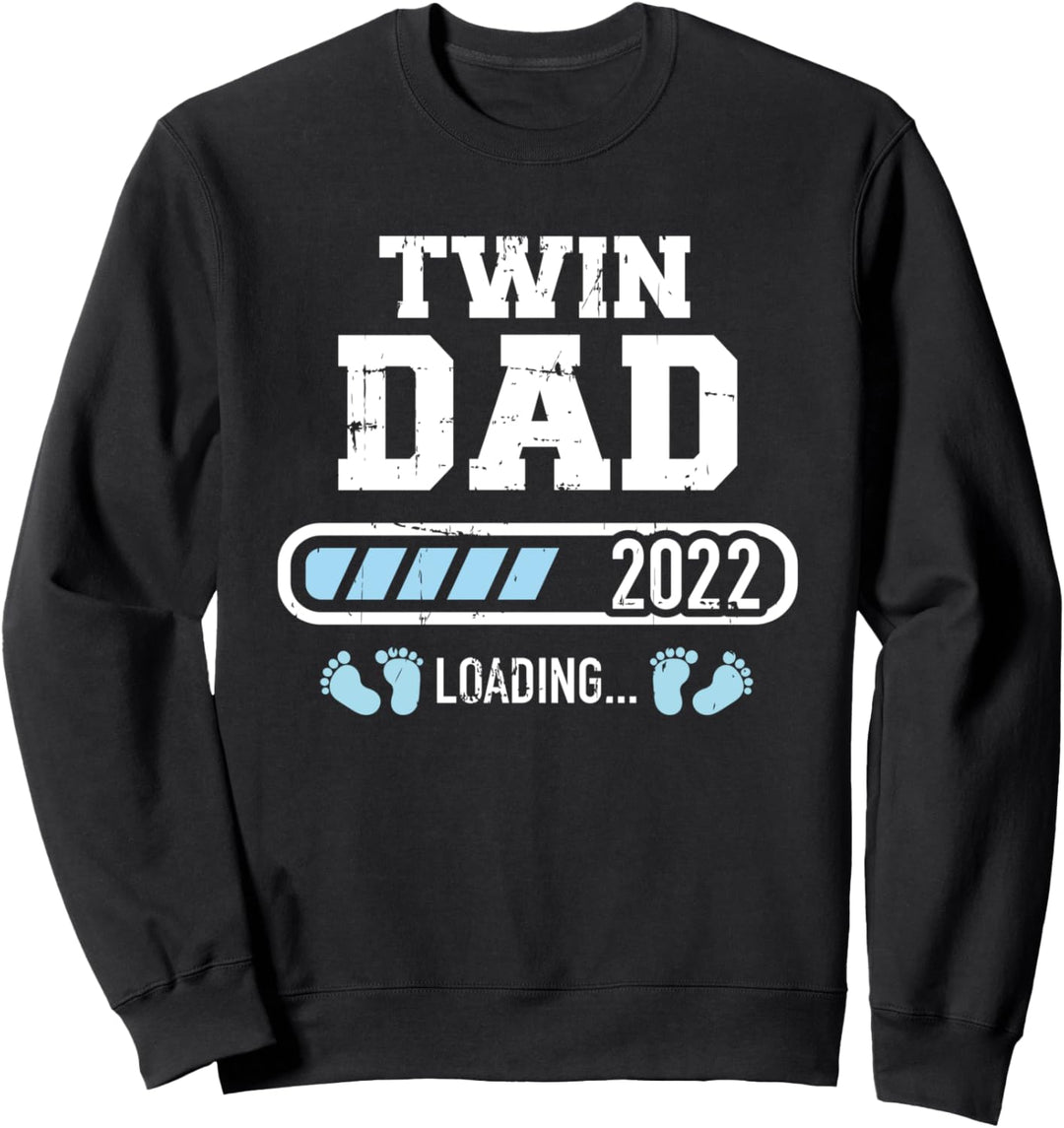 Zwillingspapa 2022 lädt Vater von Zwillingen Sweatshirt