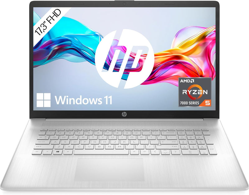 HP Laptop | 17,3 Zoll (43,9 cm) FHD IPS Display | AMD Ryzen 5 7520U | 8GB RAM | 512GB SSD | AMD Rade