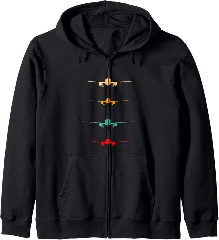 Vintage Flugzeuge Grafik Geschenk für Pilot Flugzeug Kapuzenjacke