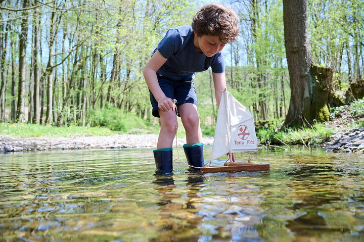 HABA 306315 - Terra Kids Katamaran-Bausatz, Bastel- und Hobbyset
