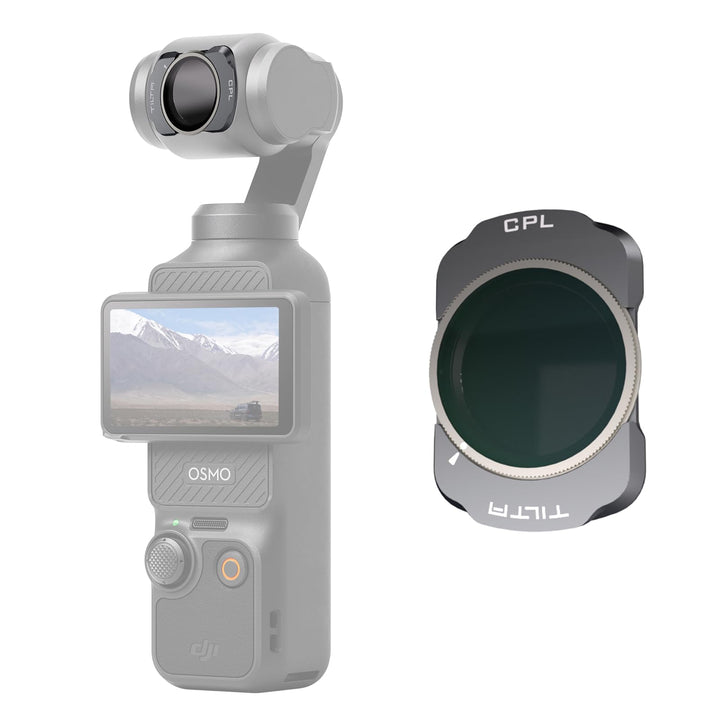 Tilta Pocket 4 Polarisationsfilter, Magnetischer CPL Filter Kompatibel mit DJI Osmo Pocket 3/4, Ultr