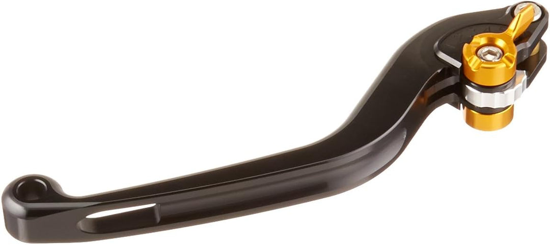 Puig 220NO Black Non-Foldable Clutch Lever with Gold Selector Schwarz, Schwarz