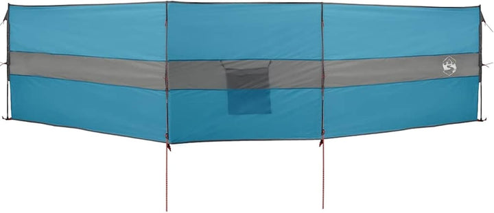 Gecheer Camping Windschutz Strand Windschutz Windschutz für Camping Blau 490x123 cm Wasserdicht 490