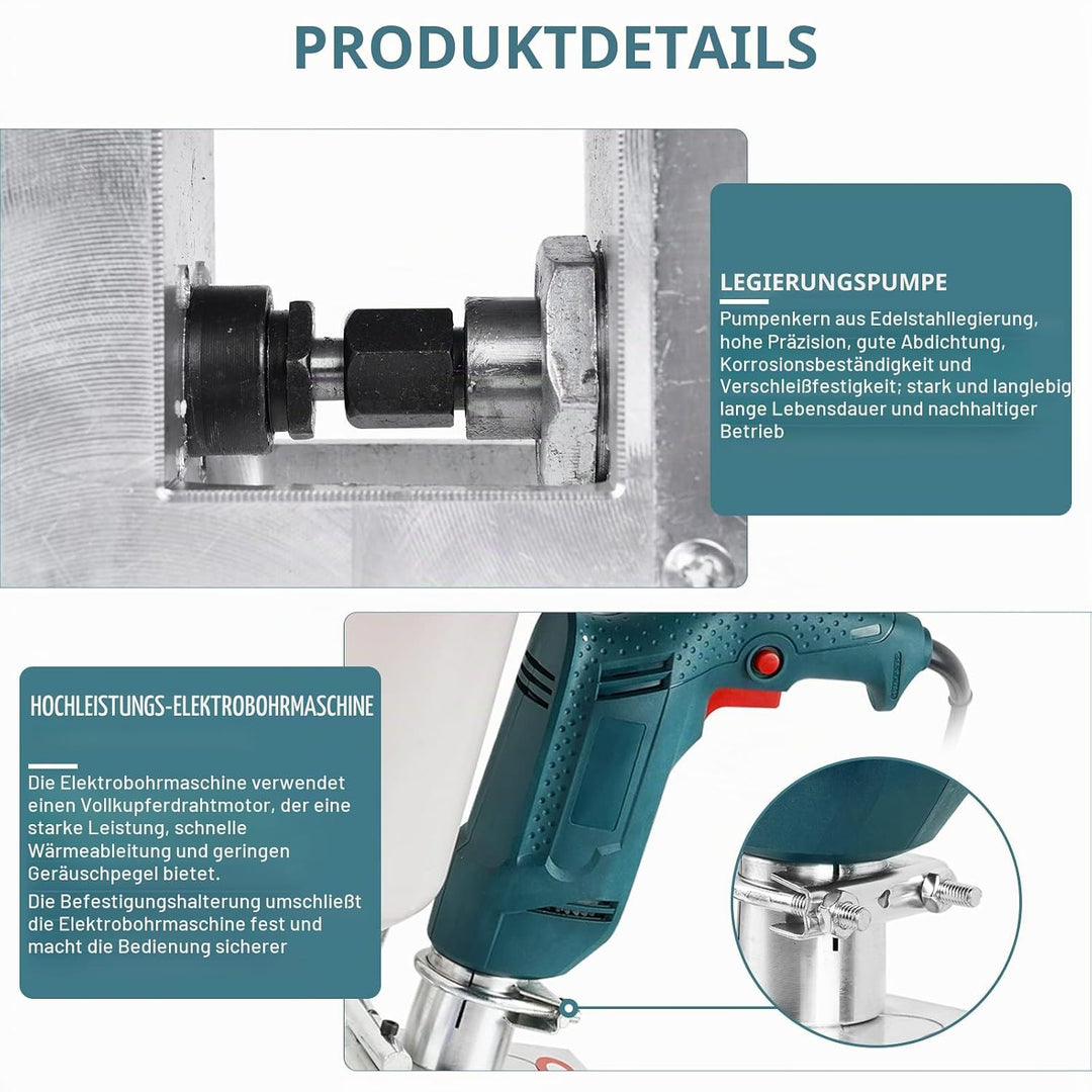 Fussbodenfugenmaschine 910W Injektionspumpe Hochdruck Einspritzpumpe bodenfugenmaschine Haus Dachver