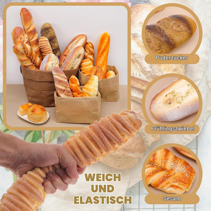 Gresorth 47cm Künstliche Lang Brot Requisite Gefälschte Baguette Simulation Lebensecht Nachspeise fü