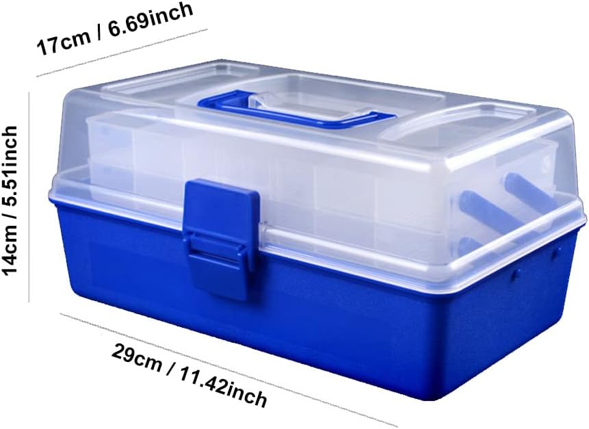 Angelkoffer, Mehrschichtige Angelbox, Aufbewahrungsbox für Angelzubehör, Aufbewarhungsbox für Angel