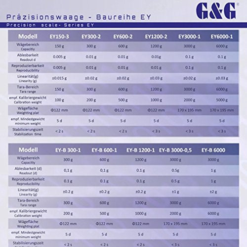 E300Y-2 300g/0,01g Präzisionswaage Laborwaage Feinwaage Industriewaage Tischwaage Goldwaage G&G