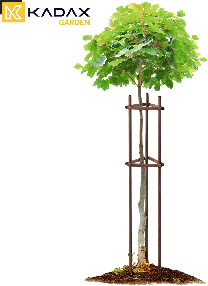 KADAX Baumstütze 170 cm aus robustem Holz, Baumpfahl zur sicheren Fixierung junger Bäume & Sträucher