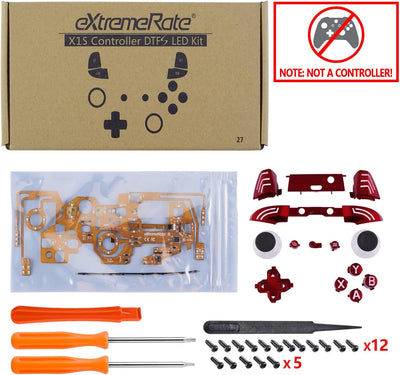 eXtremeRate LED Taste für Xbox One S/X Controller,Leuchttasten Bleuchtung Knöpfe D-pad Sticks ABXY M