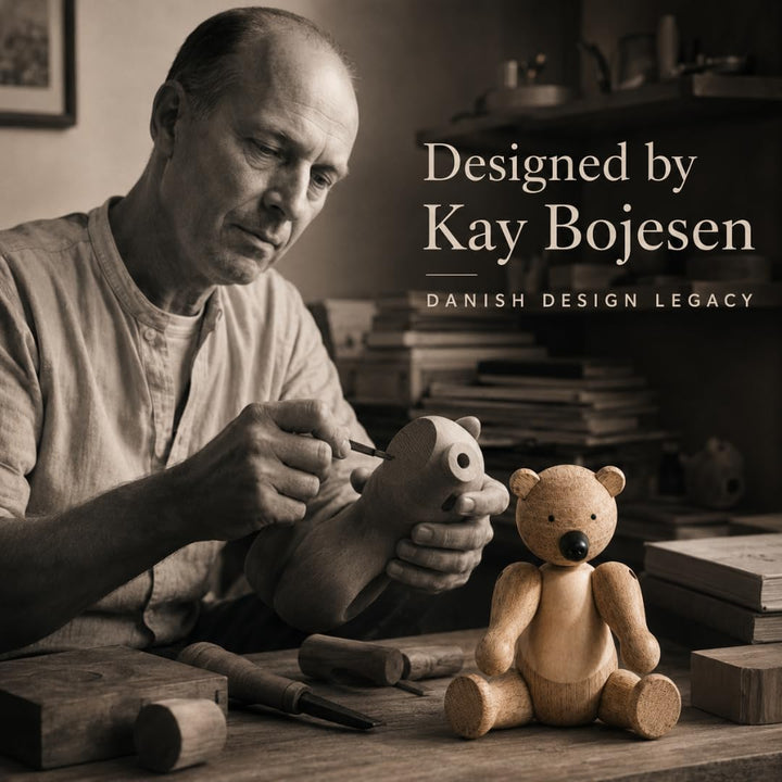 Kay Bojesen Bär klein Figuren 14.5 cm Holzfiguren Weihnachtsdekoration, Holz Klein Bär, Klein Bär