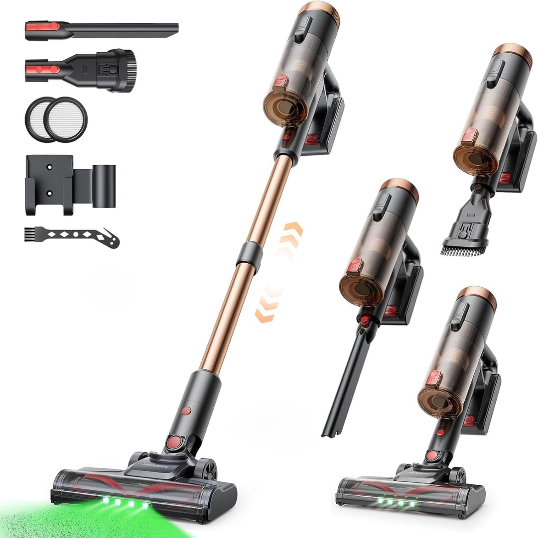 Proscenic P11 Ultra Akku Staubsauger Kabellos, Leichter Selbststehend 50Kpa 50Min Staubsauger mit To