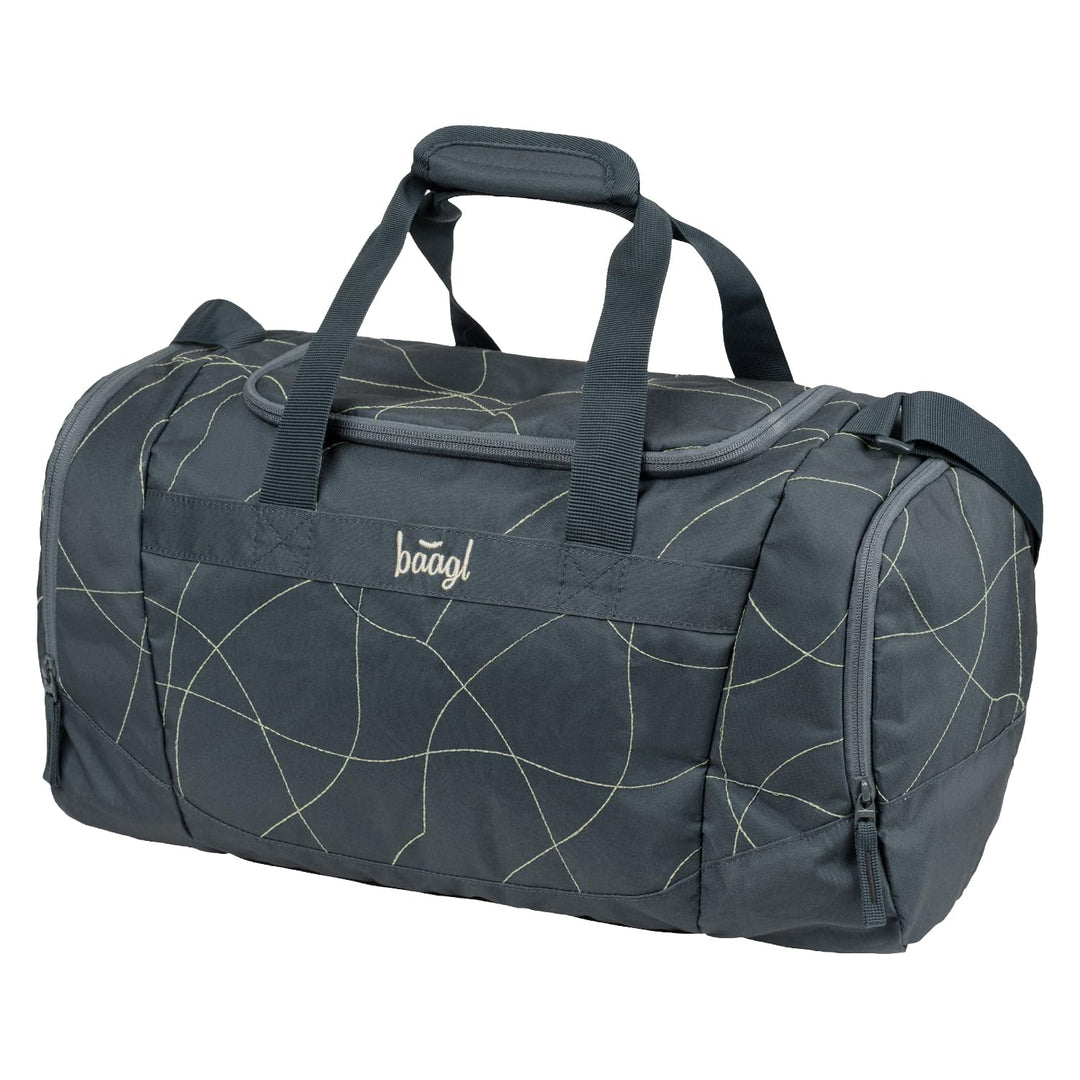 Baagl Sporttasche Jungen Reisetasche Kinder mit Schuhfach 25 l - Wave | Diese stylische Tasche für S