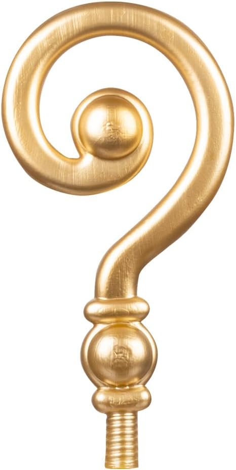 Boland 56608 - Bischofsstab 6-teilig, Länge 185 cm, Gold, Stock, Nikolaus, Accessoire, Verkleidung,