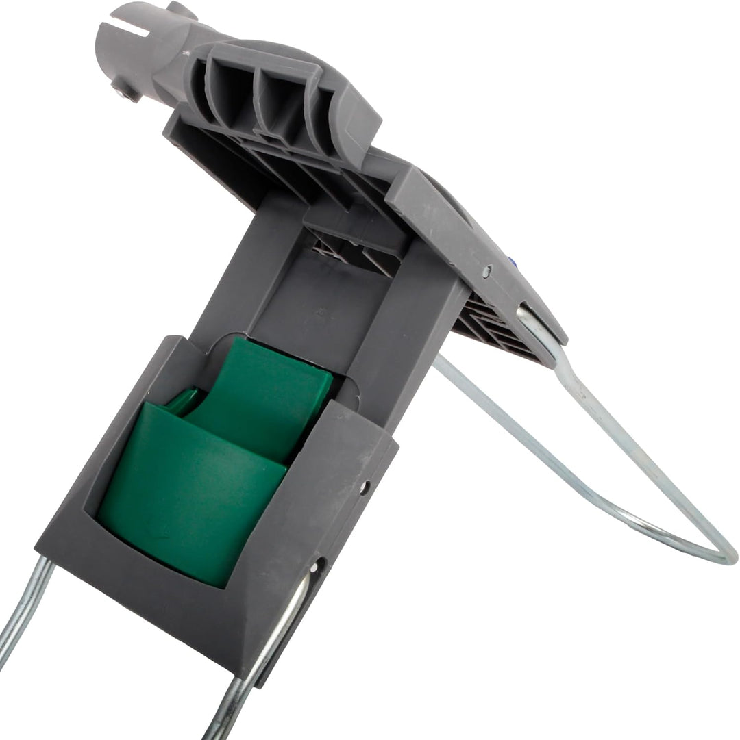 Wischmop 60 cm Profi-Set, Bodenwischer mit Metallhalter &amp; Stiel | Gewerbe-Set mit Baumwoll-Mop für 2