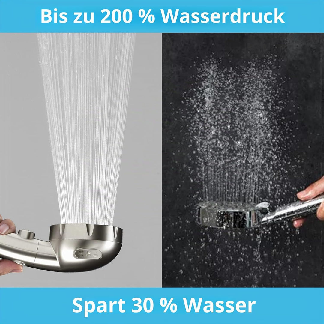 RV Duschbrause mit Schlauch und Halterung, ein Duschkopf wassersparend mit selbstjustierbarer Halter