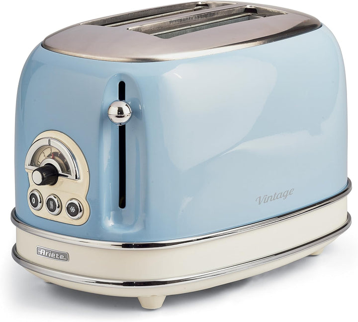 Ariete 155 Vintage Toaster mit 2 Scheiben & 2868/05 Vintage Wasserkocher, 1600, lackiertes Metall, b