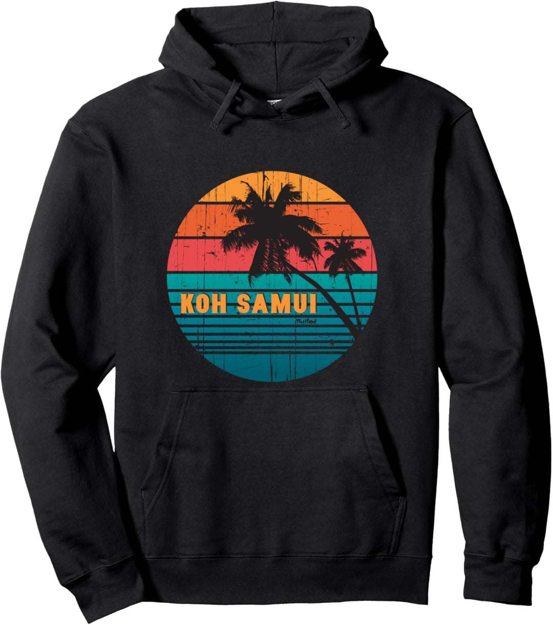 Retro Ko Samui Thailand Urlaub Geschenk Reisen Mann Frau Pullover Hoodie