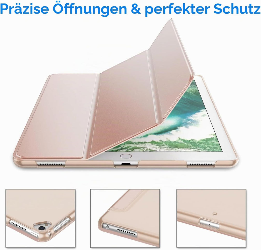 JETech Hülle für iPad Pro 12,9 (1. und 2. Generation, Modell 2015 und 2017), Schutzhülle mit Auto Sc