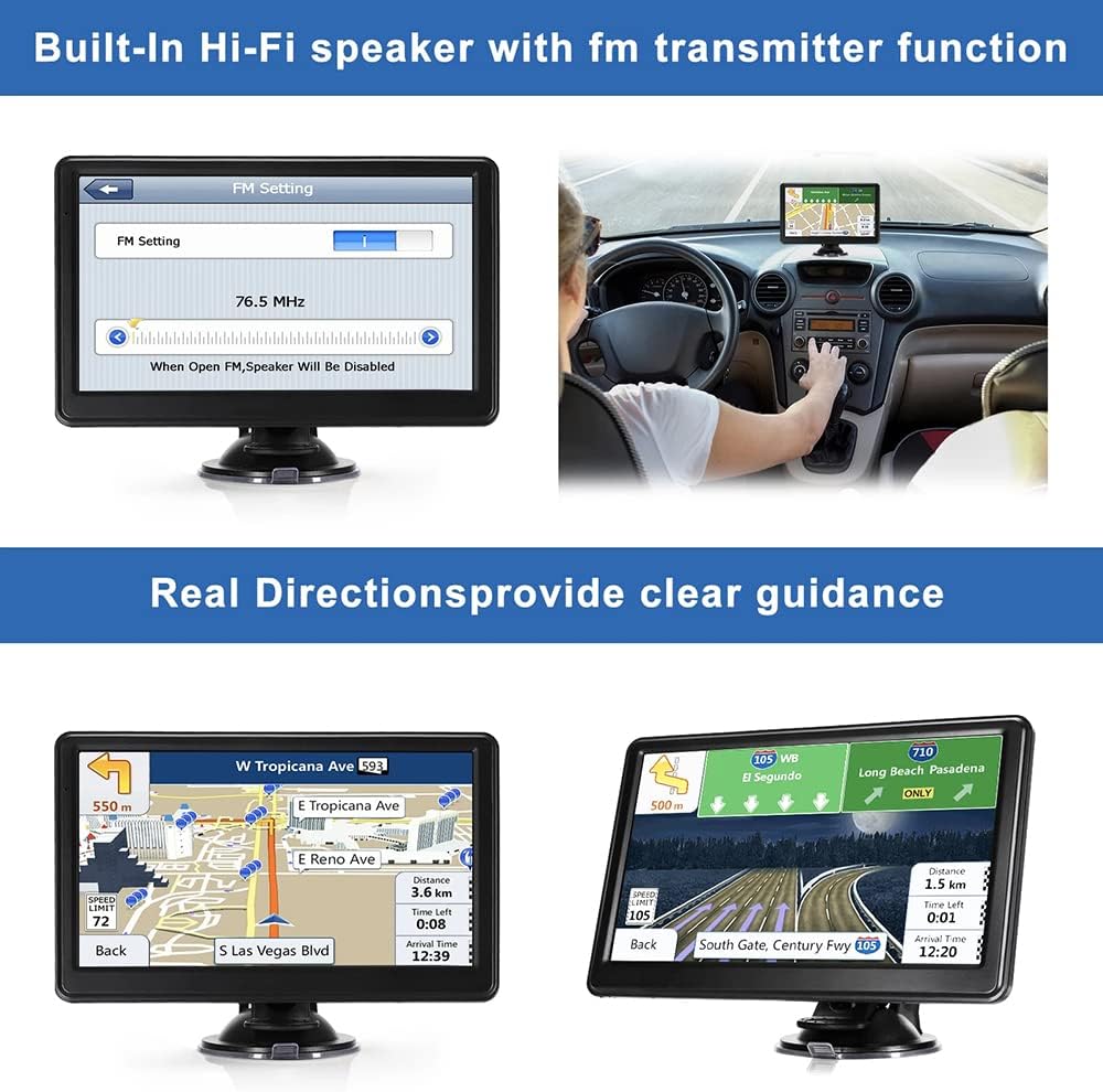 Navigationsgeräte für Auto,GPS LKW Navigationsgeräte,Camper Navigationssystem,7 Zoll Navi für Auto 2