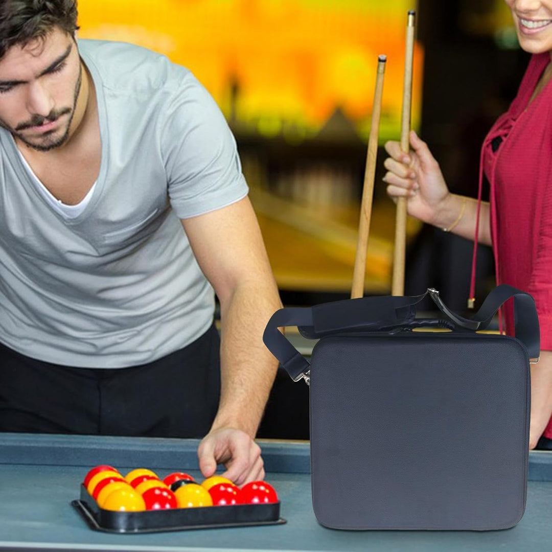 Harter Billardkoffer, Reisetasche für Poolbälle - Billard-Tragetasche, tragbare Billardtaschen mit g