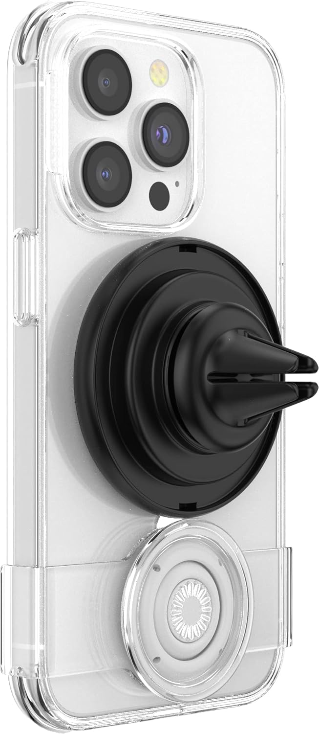 PopSockets Auto-Handyhalter, Lüftungshalter für MagSafe, Black - PopMount Car Vent for MagSafe (V2)
