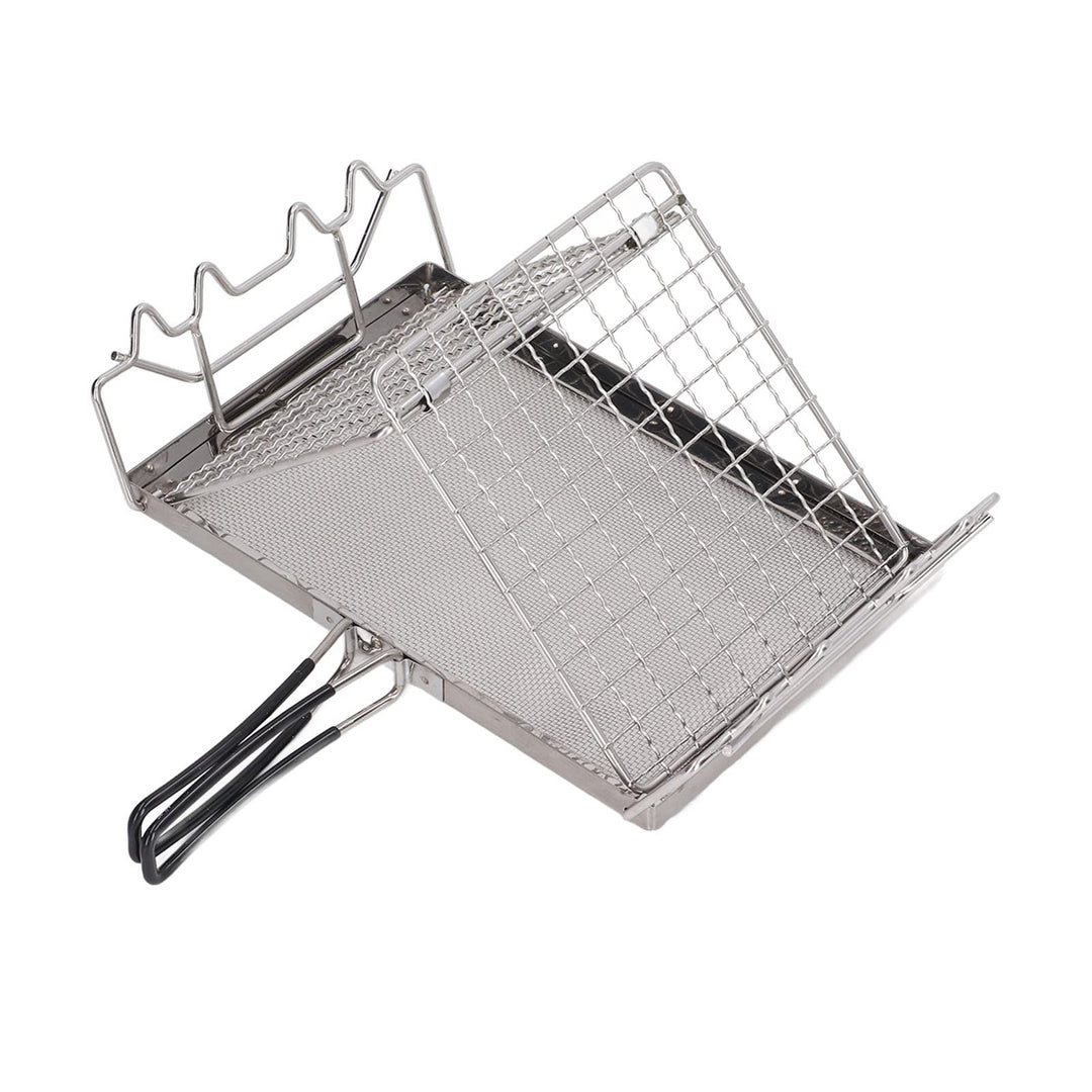 Faltbarer Gas-Toaster, stabile Struktur, tragbar, tragbar, praktisch, Camping, für den Aussenbereich