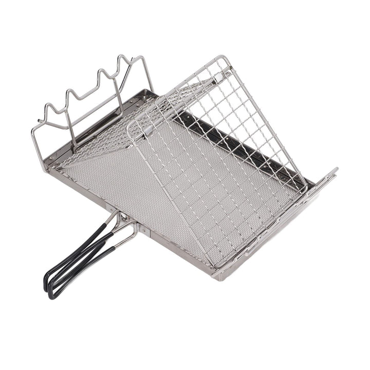 Faltbarer Gas-Toaster, stabile Struktur, tragbar, tragbar, praktisch, Camping, für den Aussenbereich