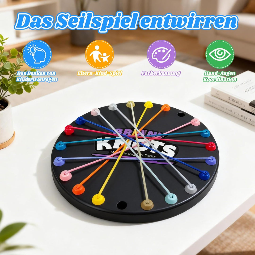 Brainy Knots Spiel Rope Herausforderungs Rätsel Knobelspiele mit Seil Logik Strategiespiel Logik Spi