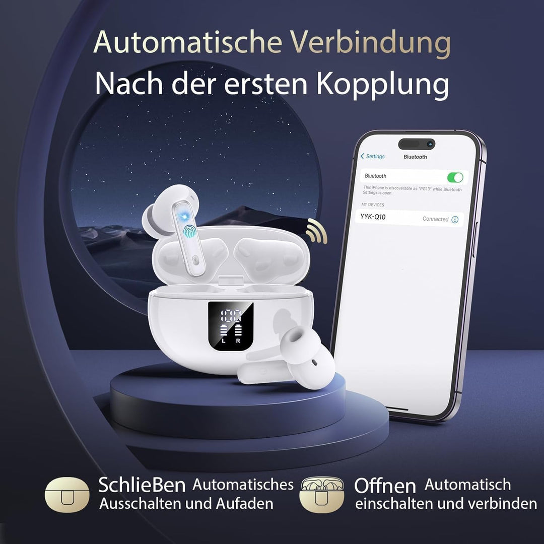 KI Übersetzer Kopfhörer Echtzeit 188 Sprachen, 4-in-1 Bluetooth 6.1 Übersetzungskopfhörer 36 Std Spi