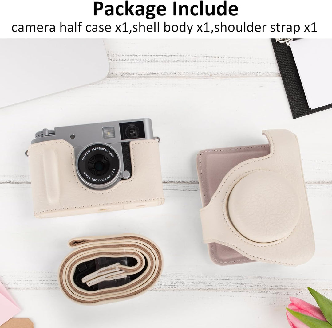 Rieibi x-Half/X-HF1 Case PU Leder Kameratasche für Fujifilm X Half Mirrorless Kamera Schutzhülle mit