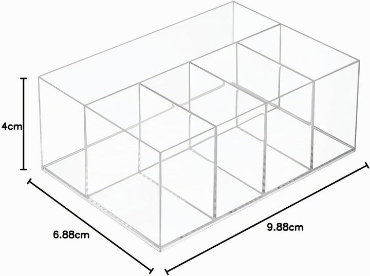 mDesign Kosmetik Organizer – Aufbewahrungsbox mit fünf Fächern für Make-up, Nagellack und Beautyprod