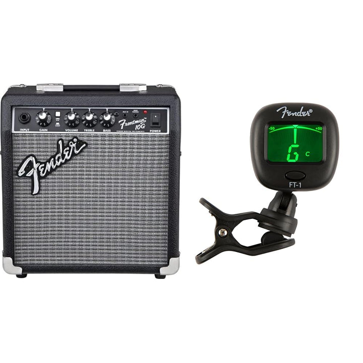 Fender Frontman 10G Combo Gitarrenverstärker – Idealer Übungsverstärker für E-Gitarre &amp; FT-1 Pro Cli