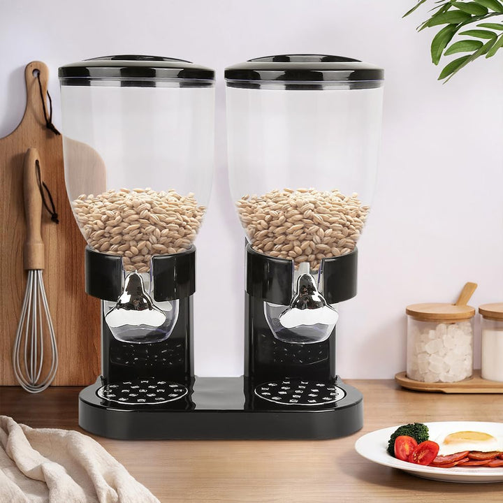 WODFARR Doppelter Müslispender, Duo Müslispender, Müslispender, Cornflakes Dispenser – Getreidebehäl