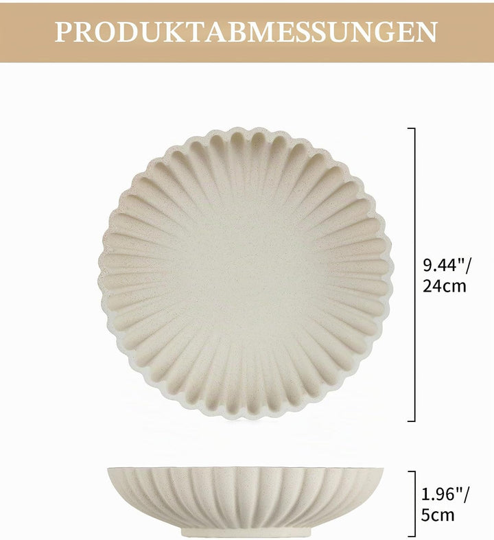 Hanobe Deko Schale Dekoratives Schlüsselschale: Rund Mittelstück Dekoschalen für Schlüssel, Esszimme