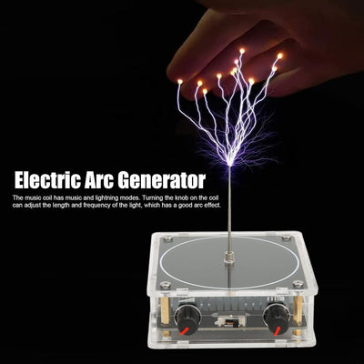 Bluetooth Music Coil Kit, Dual Mode Bluetooth Music Tesla Coil Electric Arc Generator 10 cm Solid St