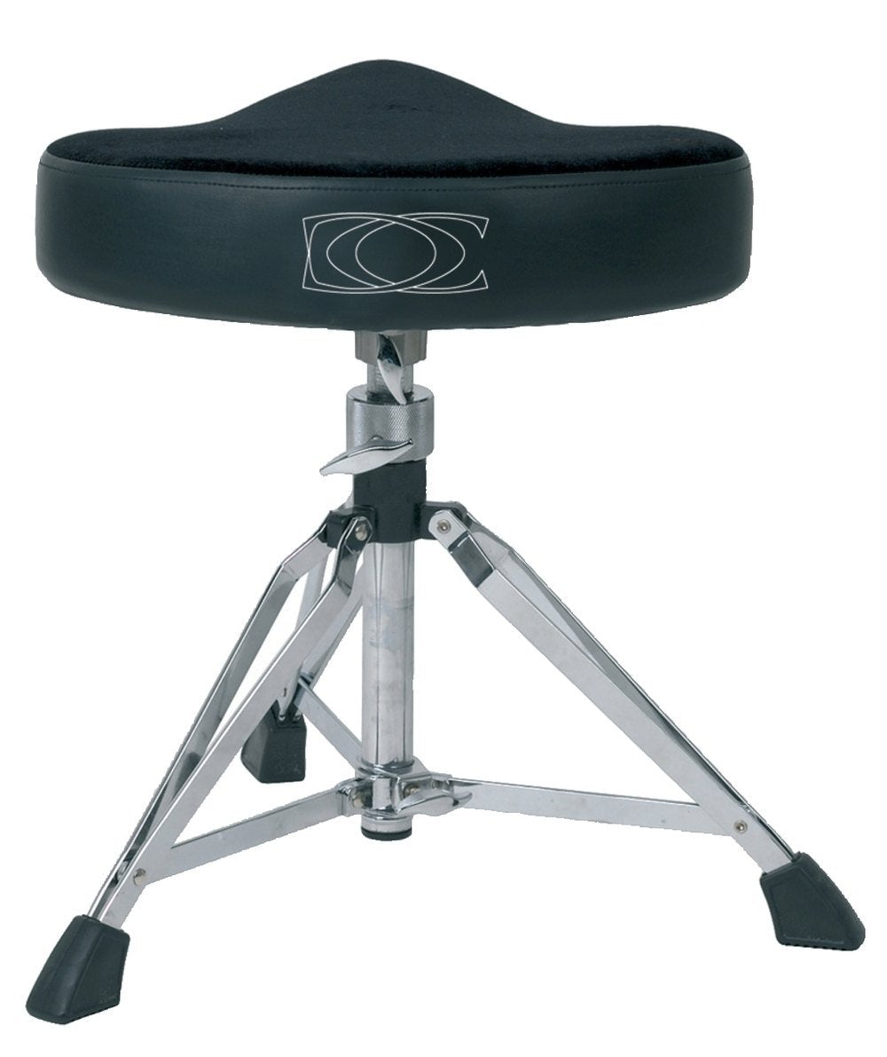 GEWA Schlagzeughocker/Drumhocker Sattelsitz, schwarz, höhenverstellbar, doppelstrebig - F805162 Satt
