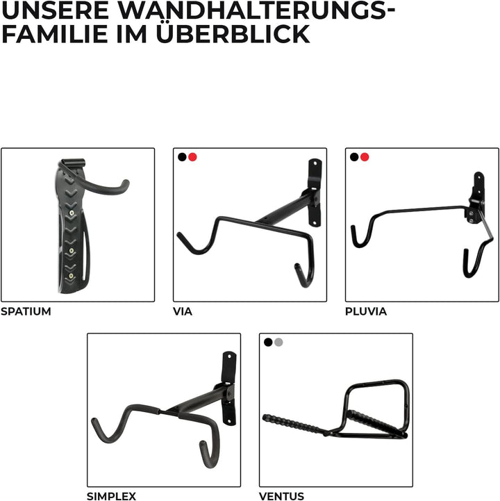 URBAN ZWEIRAD Fahrrad-Wandhalterung - klappbare Fahrradhalterung - platzsparende Fahrrad-Wandhalteru