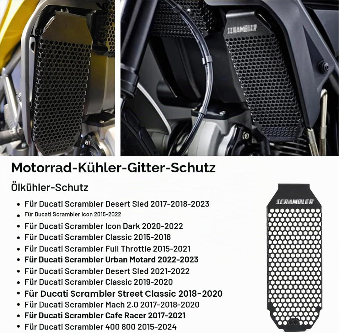Ölkühlerschutz Oil Cooler Guard Für D&uca-ti Scrambler 2015 2016 2017 2018 2019 2020 2021 Monster 79