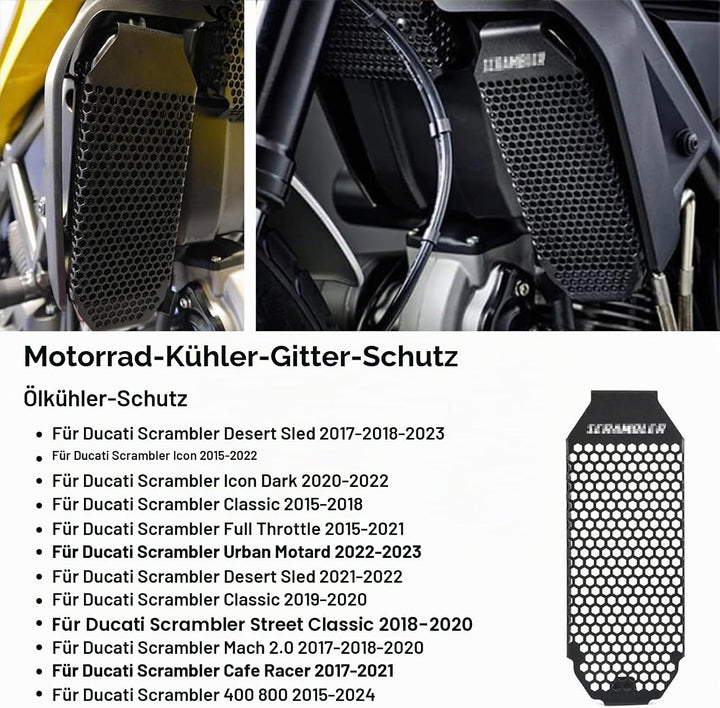 Ölkühlerschutz Oil Cooler Guard Für D&uca-ti Scrambler 2015 2016 2017 2018 2019 2020 2021 Monster 79