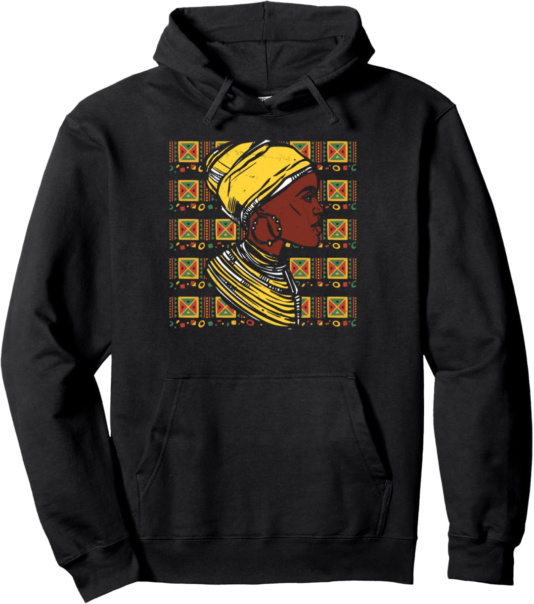 Afrika Kente Afrikanische Frau Pullover Hoodie