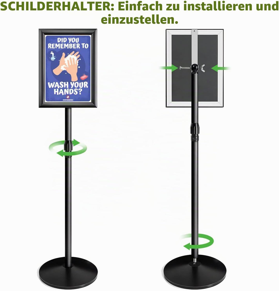 NewZeal Heavy Duty plakatständer Infoständer A4 posterständer schild ständer A4 Verstellbarer stehen