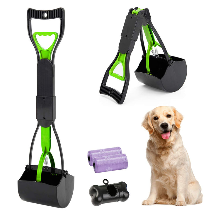 HyAdierTech Tragbare Hundekotgreifer, Kotgreifer Hunde, Yard Hund Pooper Scooper mit Abfallbeutel Sp