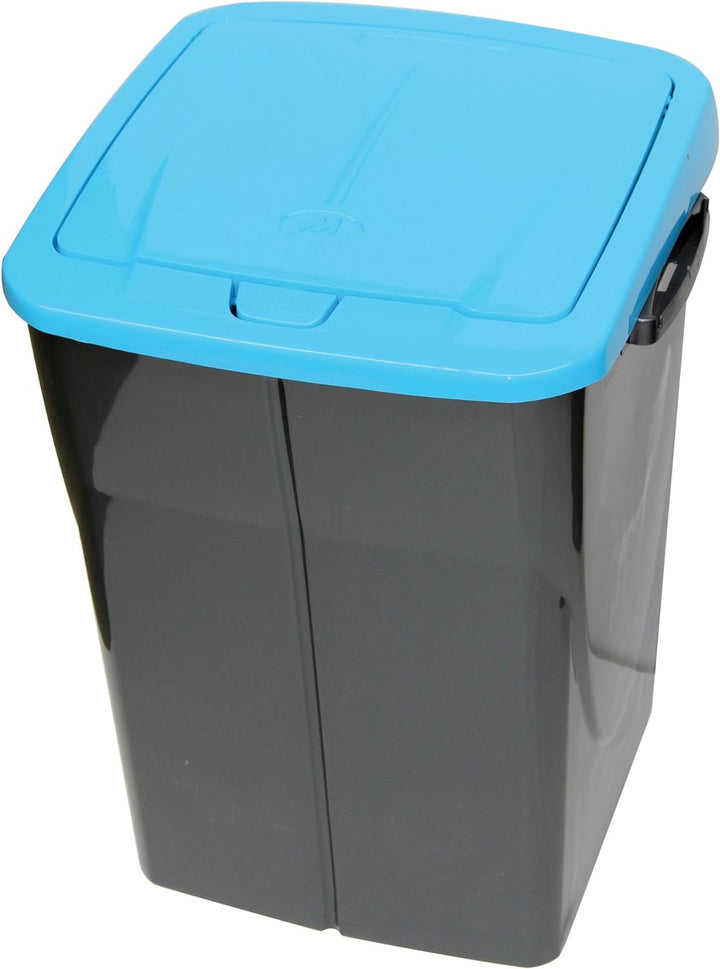 Mondex Müllsortierer 45 Liter mit blauem Deckel, Blau