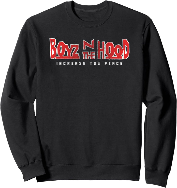 Boyz n the Hood 2 Farbiges Logo Erhöhen Sie den Frieden Sweatshirt
