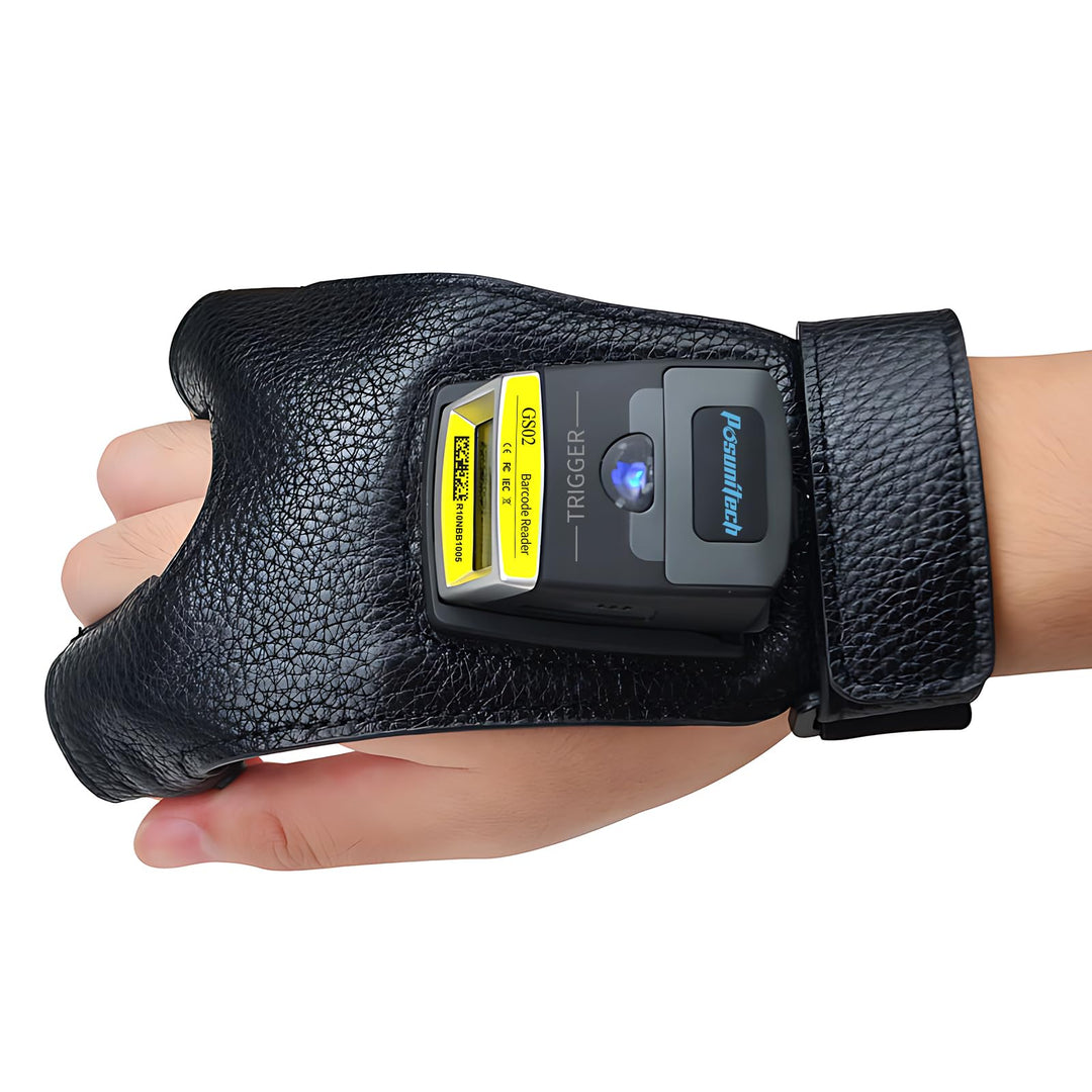 Handschuh-Barcode-Scanner 2D GS02 tragbarer Scannerleser IP65-Touch-Scanning NFC 2D-QR-Code-Scanner