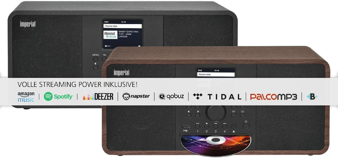 IMPERIAL DABMAN i205 CD Internetradio/DAB+ (Stereo Sound, UKW, CD Player, WLAN, LAN, Bluetooth, Stre