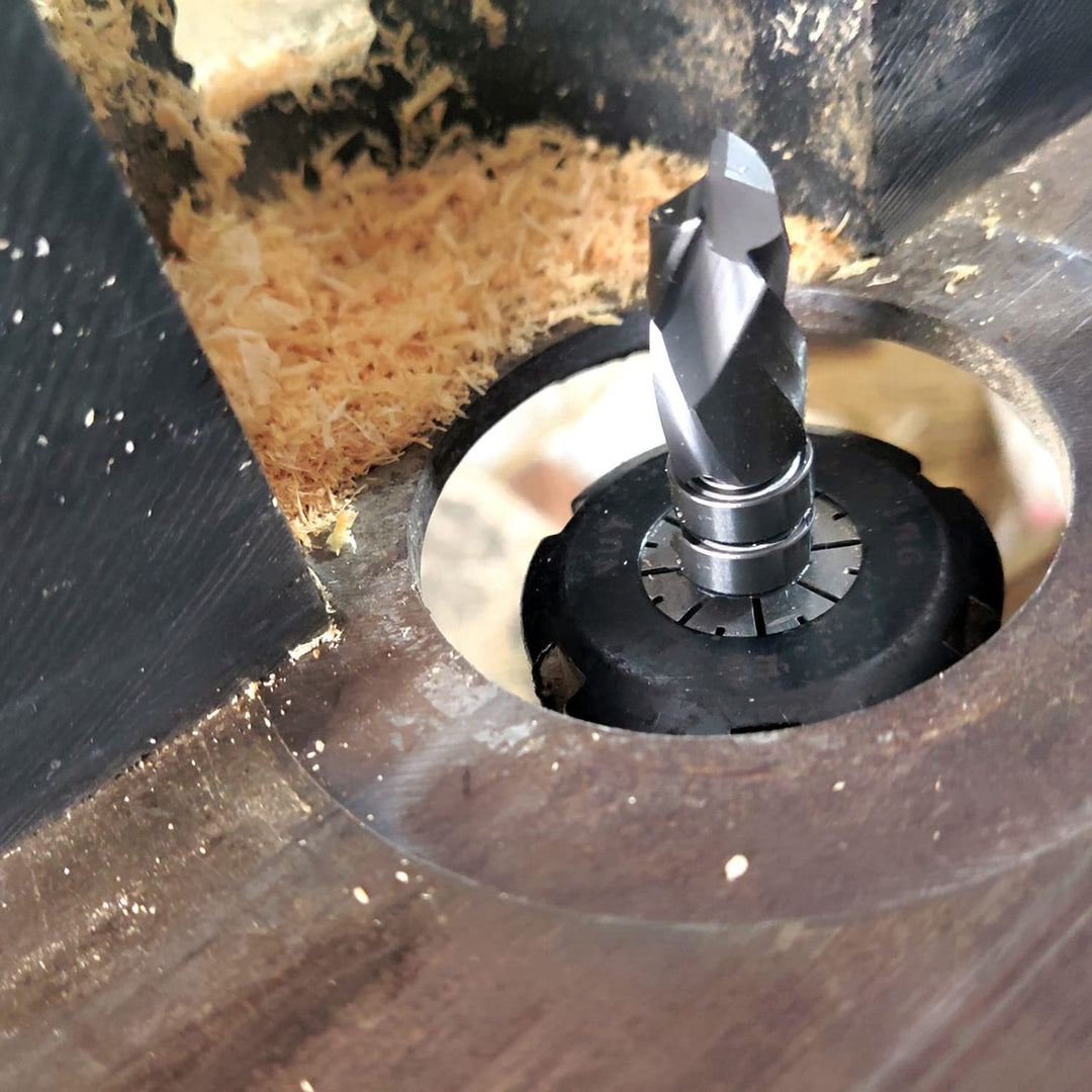 Sinoprotools Spiralfräser 8mm Schaft Upcut, VHM Fräser 25.4mm Schnittlänge,Bündig-Profilfräser für H