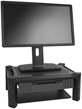 StarTech.com Monitorständer mit Schublade - Höhenverstellbar - Unterstüzt bis zu 32 Zoll Monitore (1